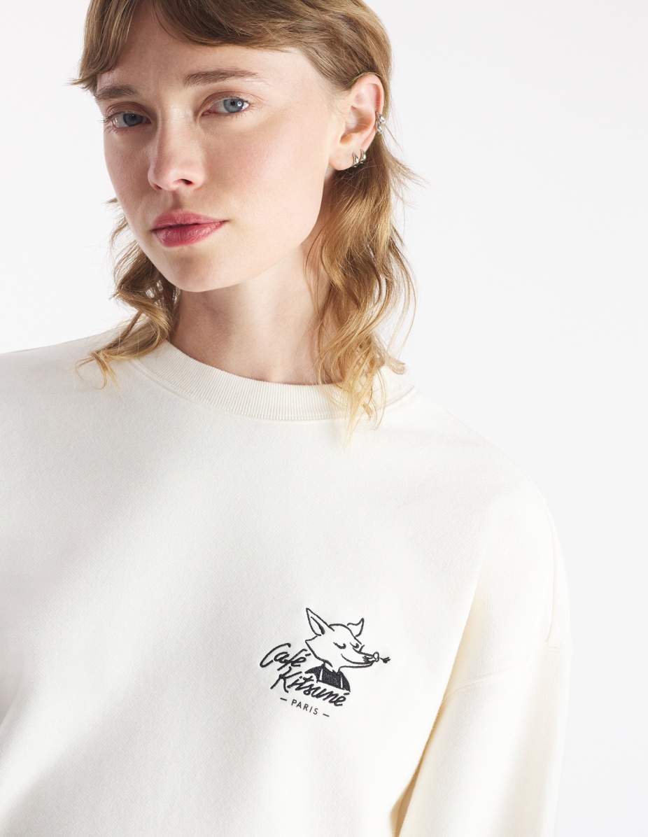 CAFE KITSUNE FOX RELAXED SWEATSHIRT - 5