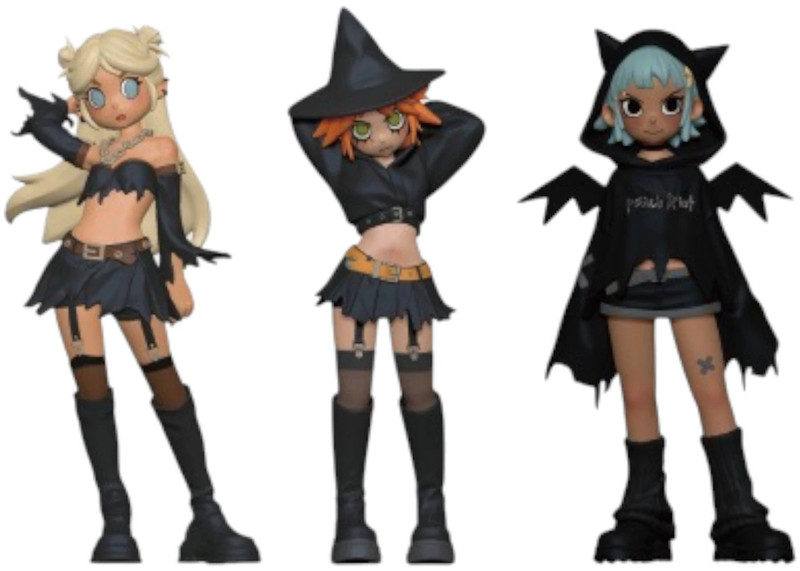 Pop Mart Peach Riot Witchy Punk Figure Set of 3 1