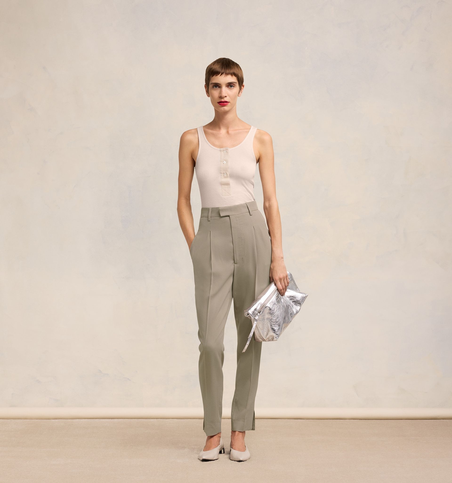 High Waisted Cigarette Trousers - 3