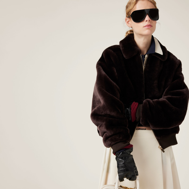 Miu Miu Shearling jacket outlook