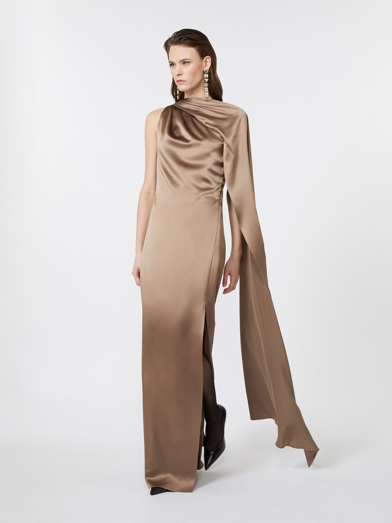 Max Mara RADURA One-shoulder dress in satin outlook
