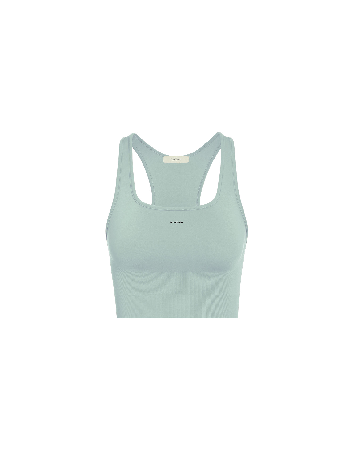 Women's Plant-Stretch Compressive Sports Bra - Eucalyptus Blue - 1