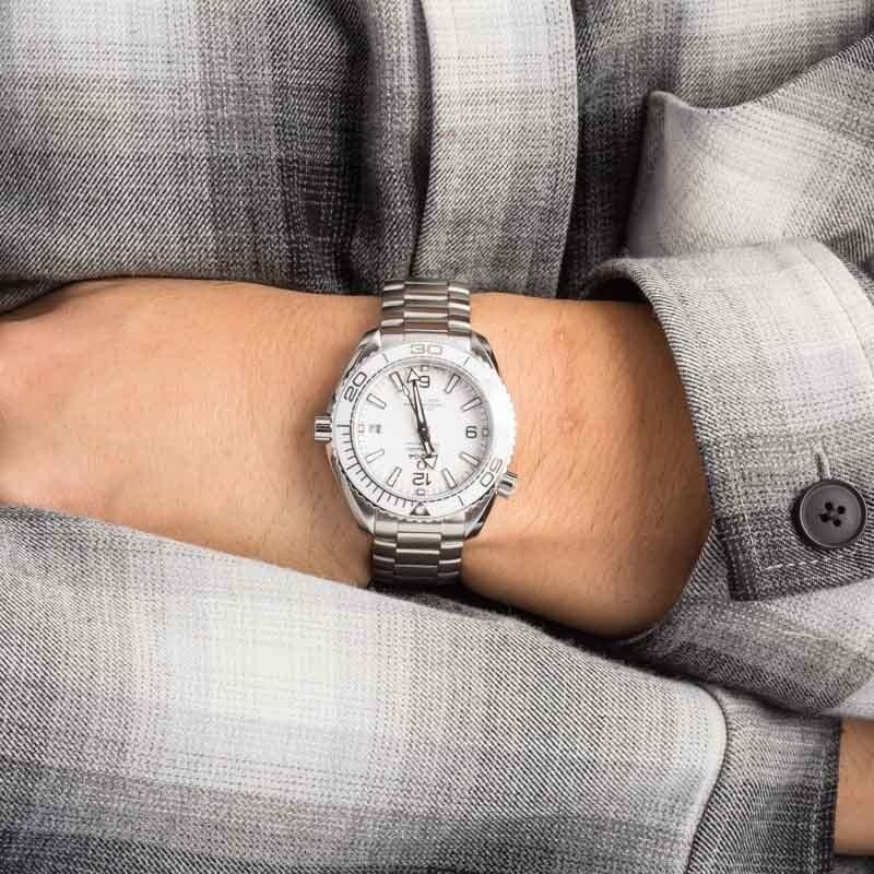 Omega Seamaster Planet Ocean 600M White Index Dial - 5