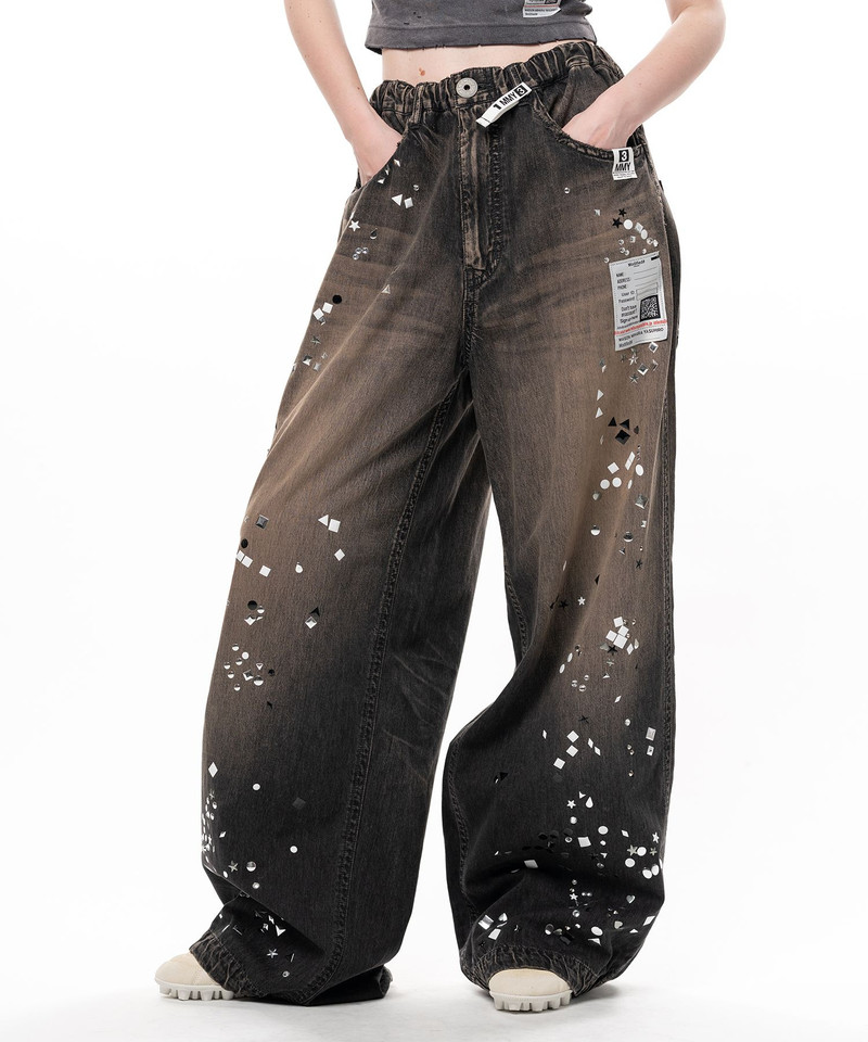 Embellished Denim Pants 6