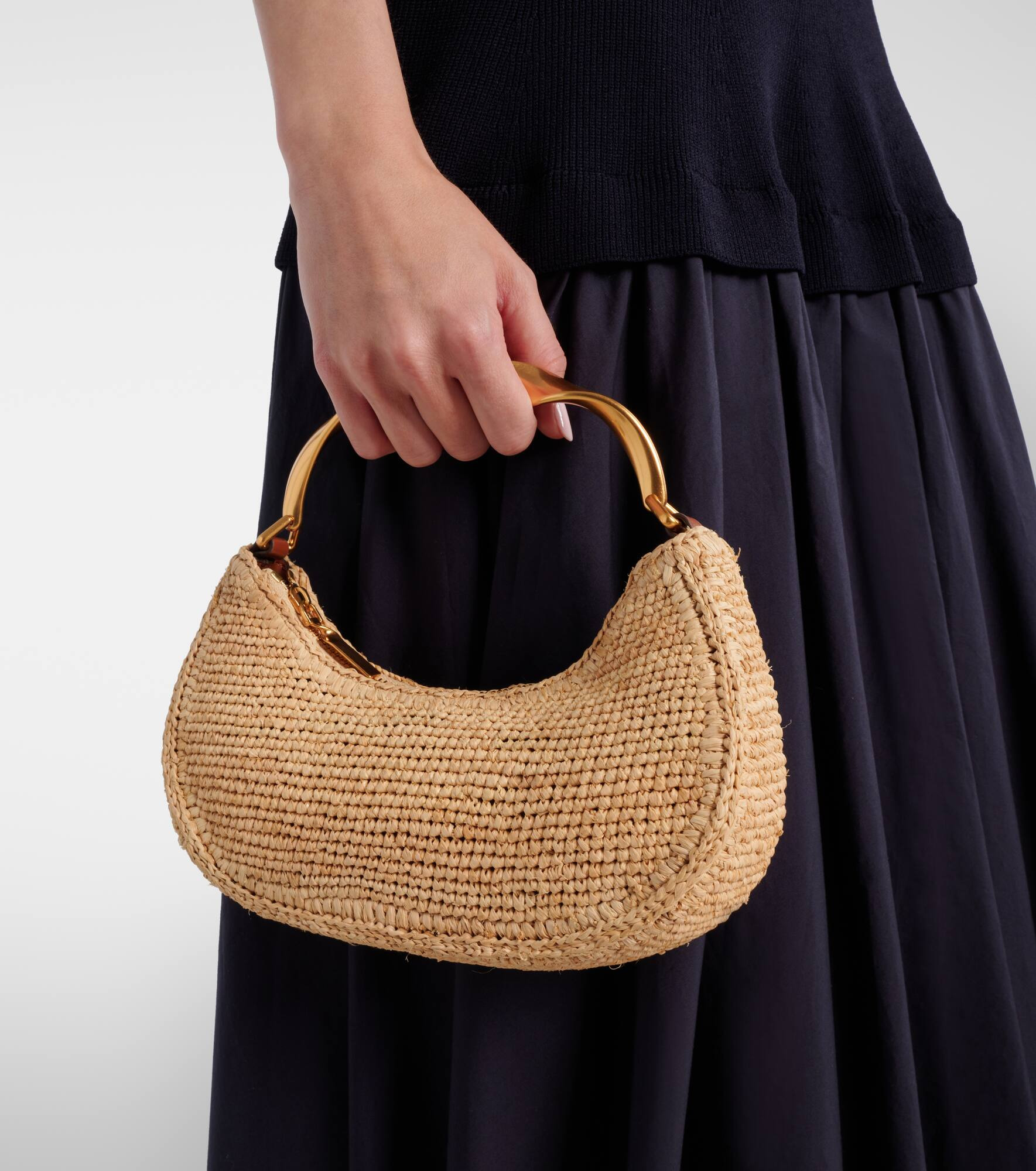 Nixi Mini raffia tote bag - 2