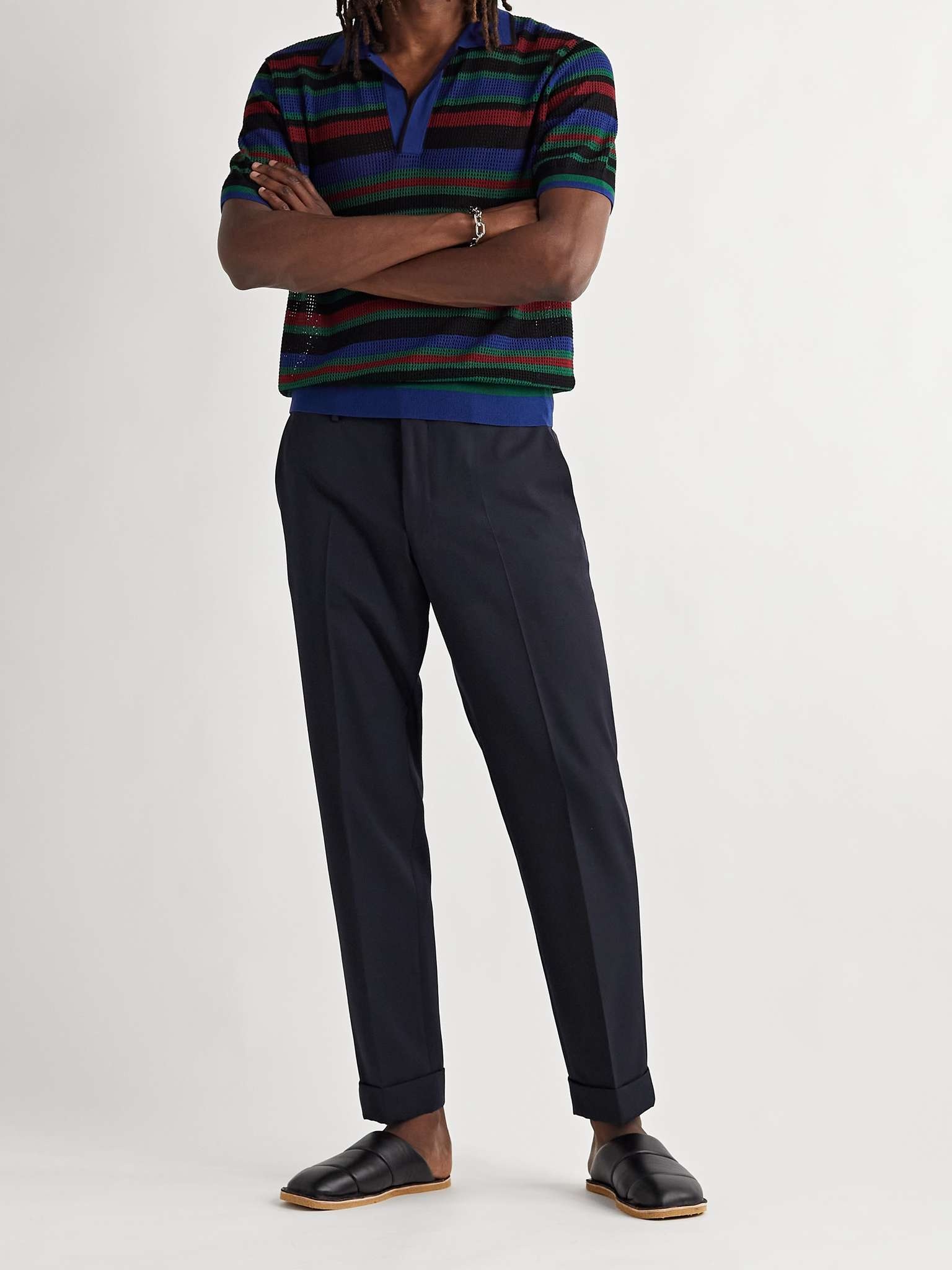 Cropped Wool Trousers - 2