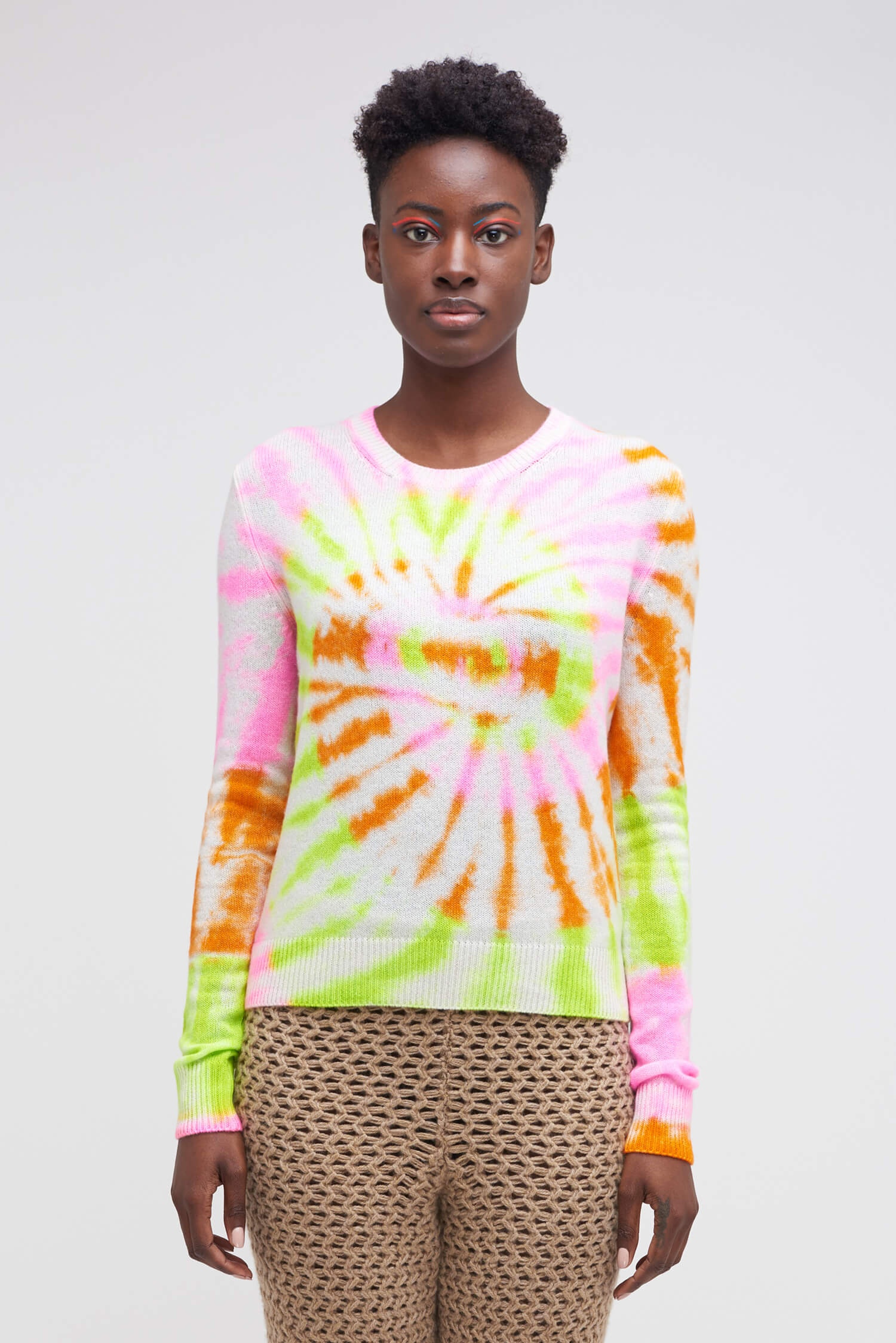 SPIRAL DYED WOMEN’S CASHMERE TRANQUILITY CREW - 2