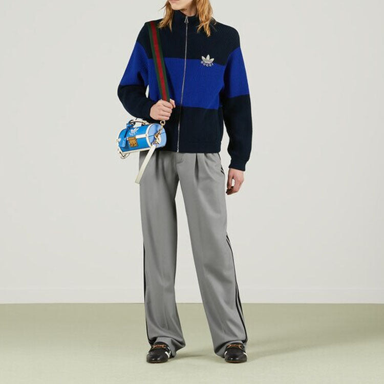 Gucci x adidas Wool Zip Jacket 'Blue Navy' 700447-XKCH7-4237 - 2
