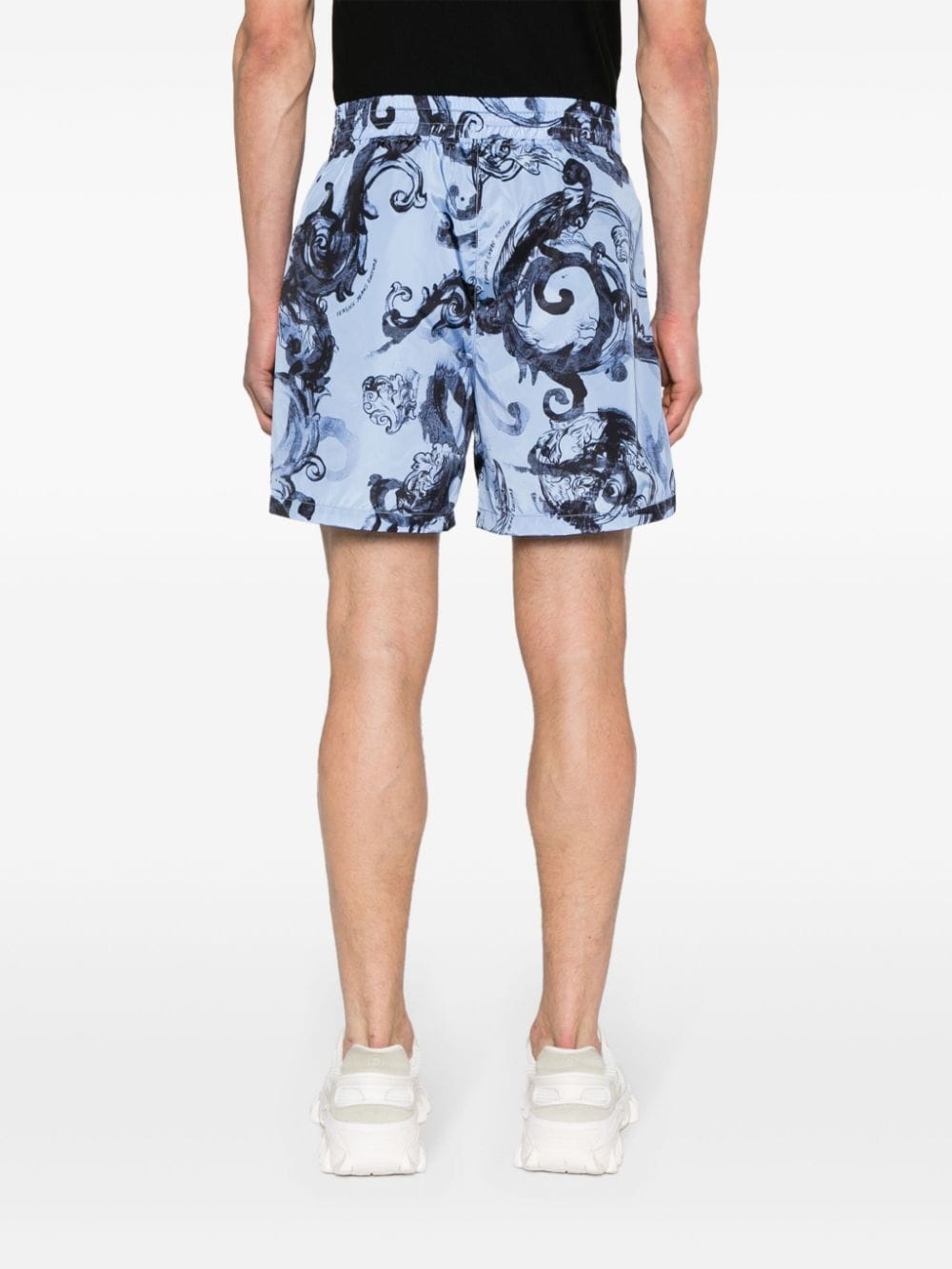 Watercolour Couture-print deck shorts - 4