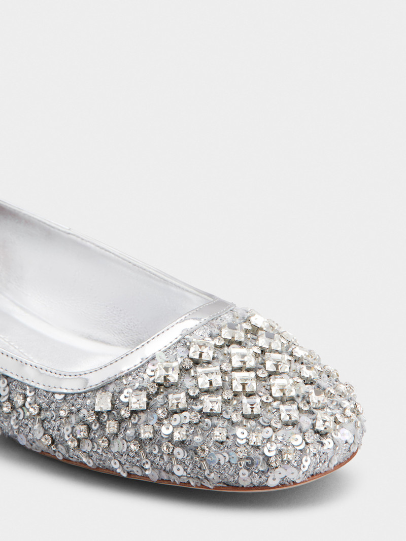 Viv' Podium Ballerinas in sequins 3