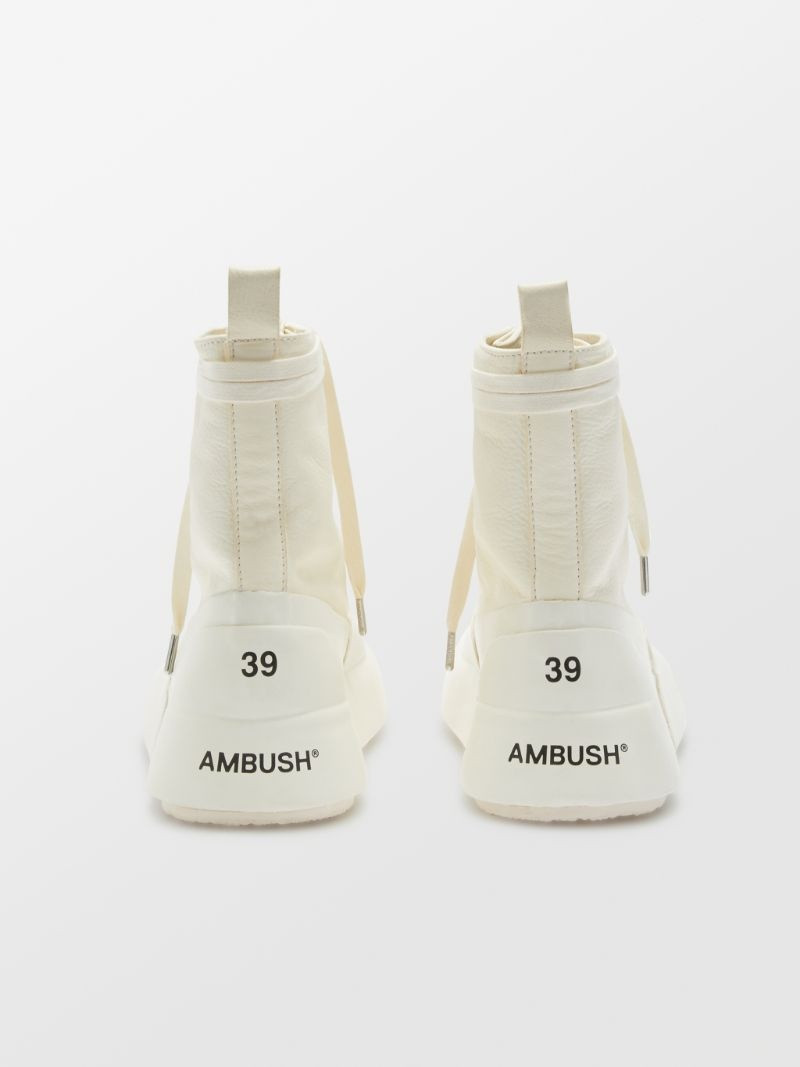 LEATHER MIX HI-TOP SNEAKER 4