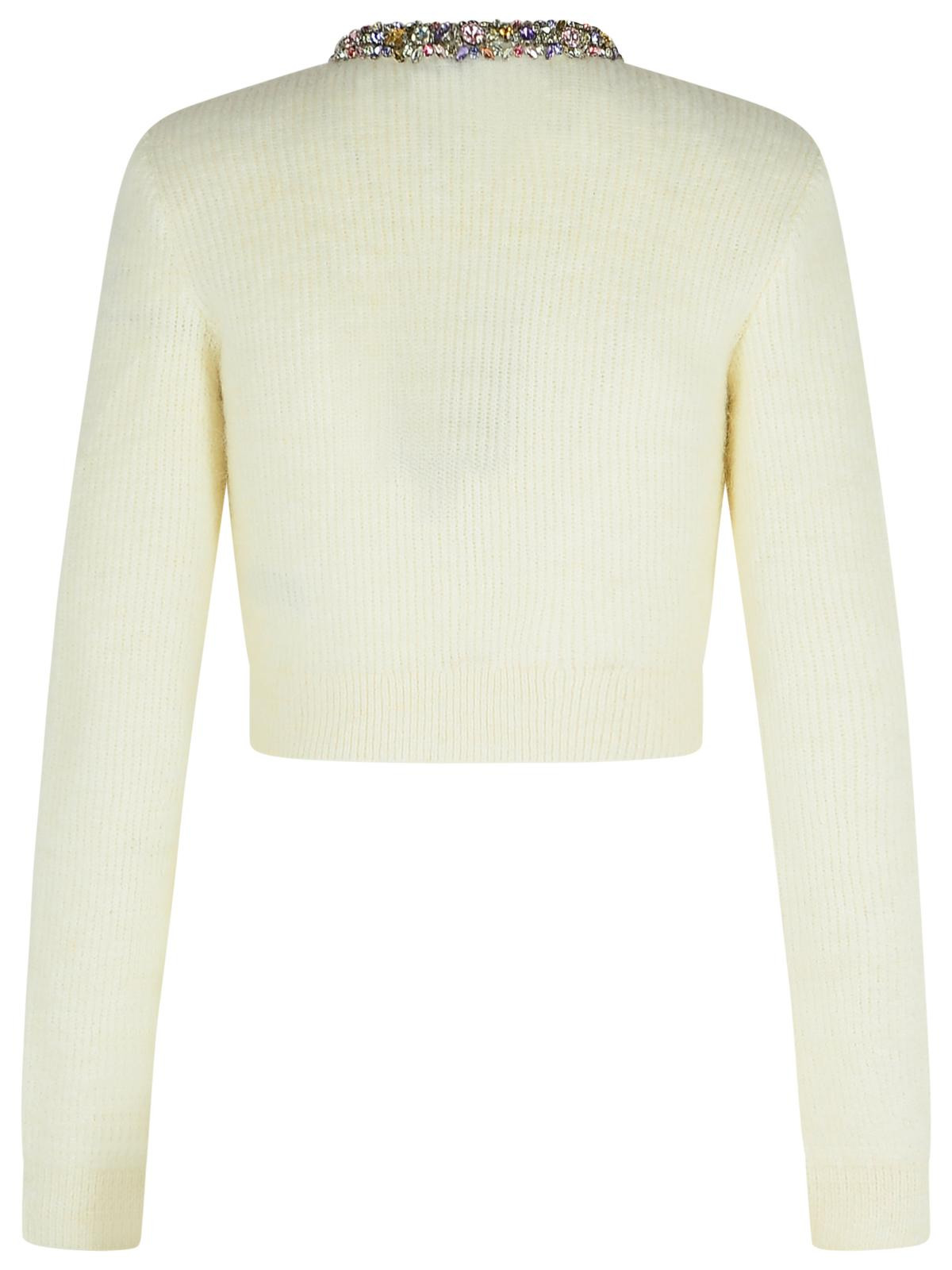 Self Portrait Cream Alpaca Blend Cardigan Women - 3