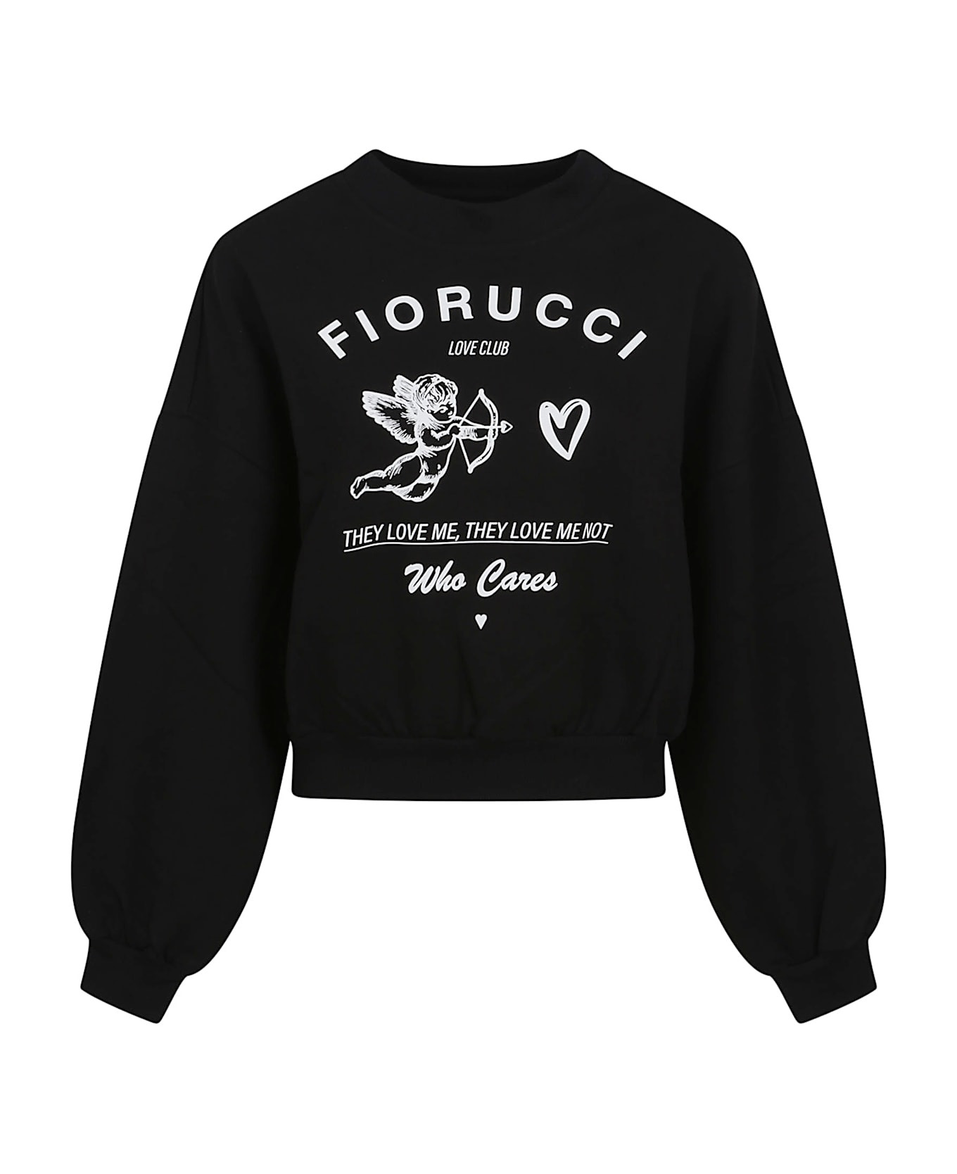 Print Cropped Sweatshirt - 1