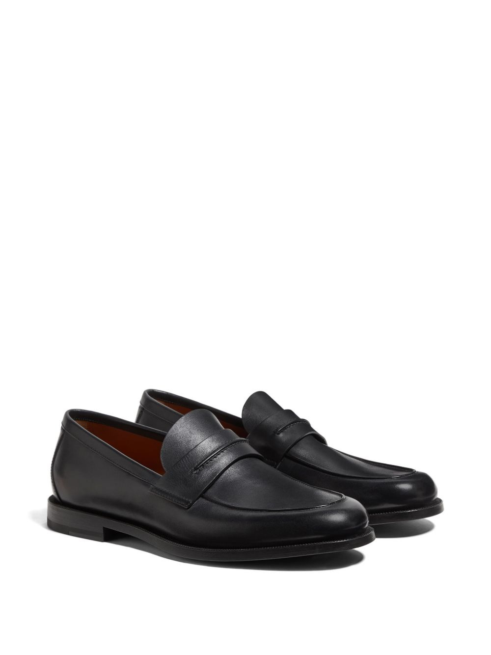 leather penny-slot loafers - 2