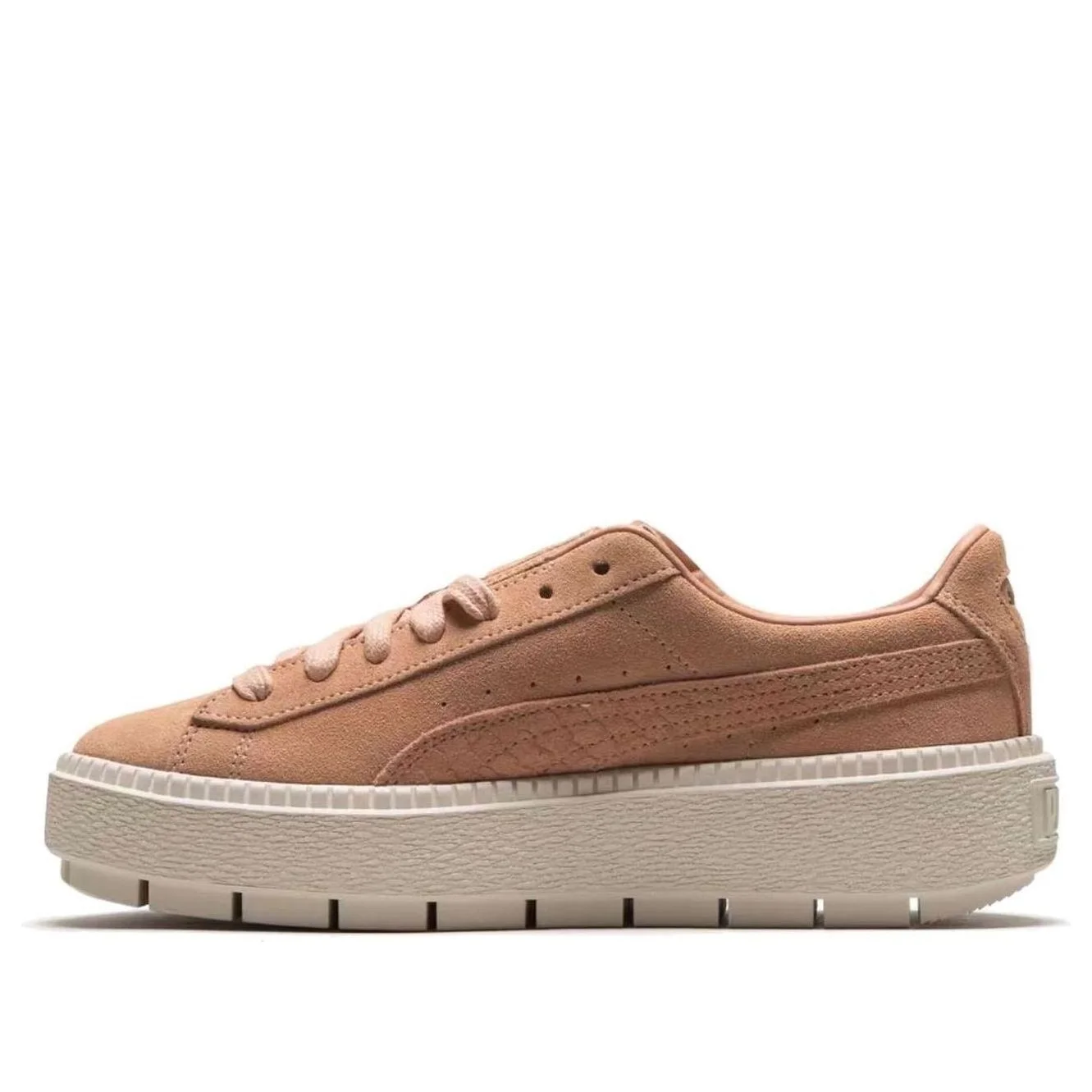 (WMNS) PUMA 스웨이드 Platfrom 동물 오렌지/핑크 367814-03 - 1