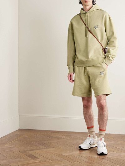 Maison Kitsuné Logo-Appliquéd Cotton-Jersey Hoodie outlook