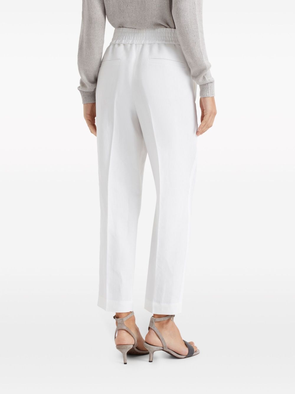 cropped tapered trousers - 4