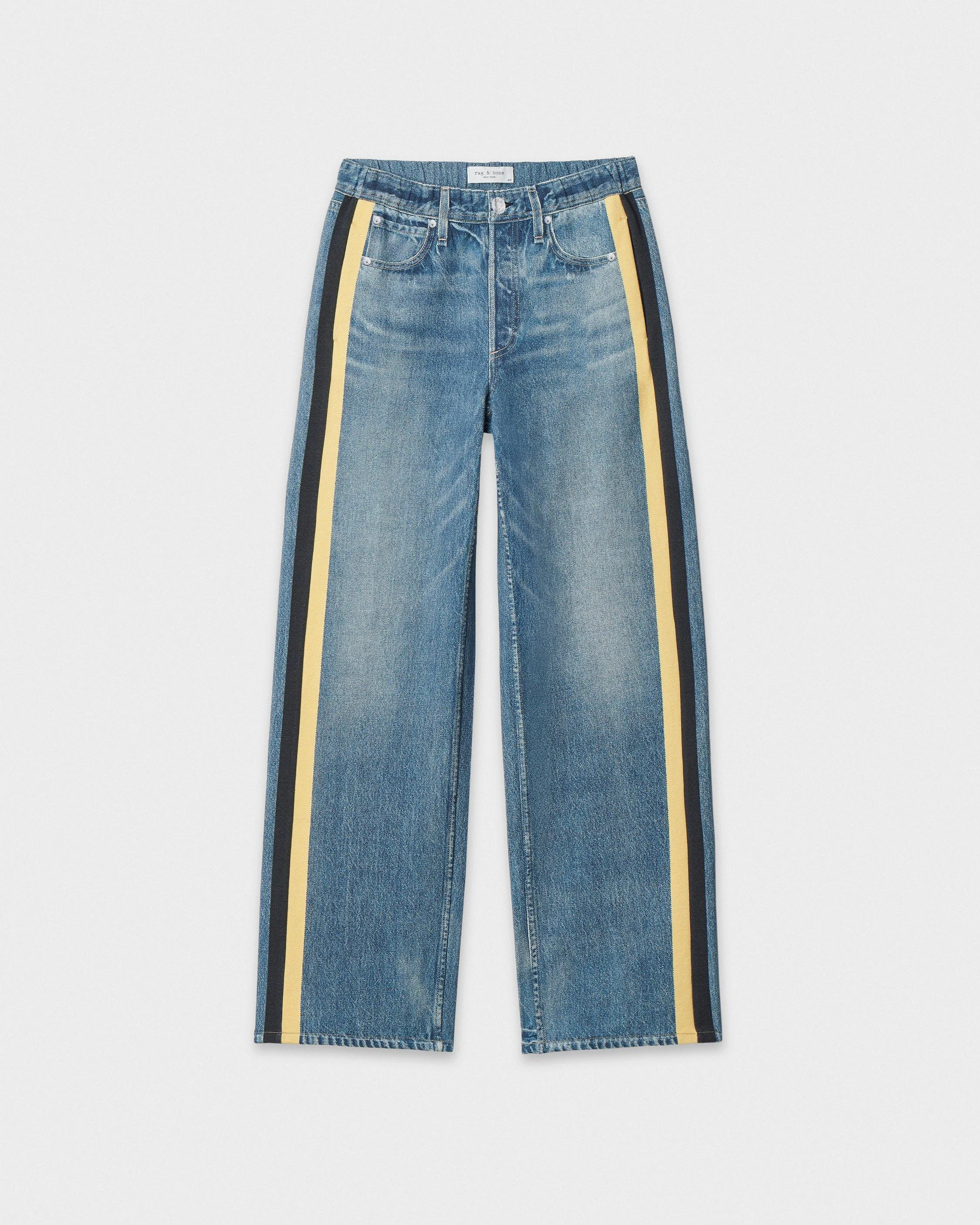 rb Miramar Sport Stripe Track Pant Cotton Terry - 1