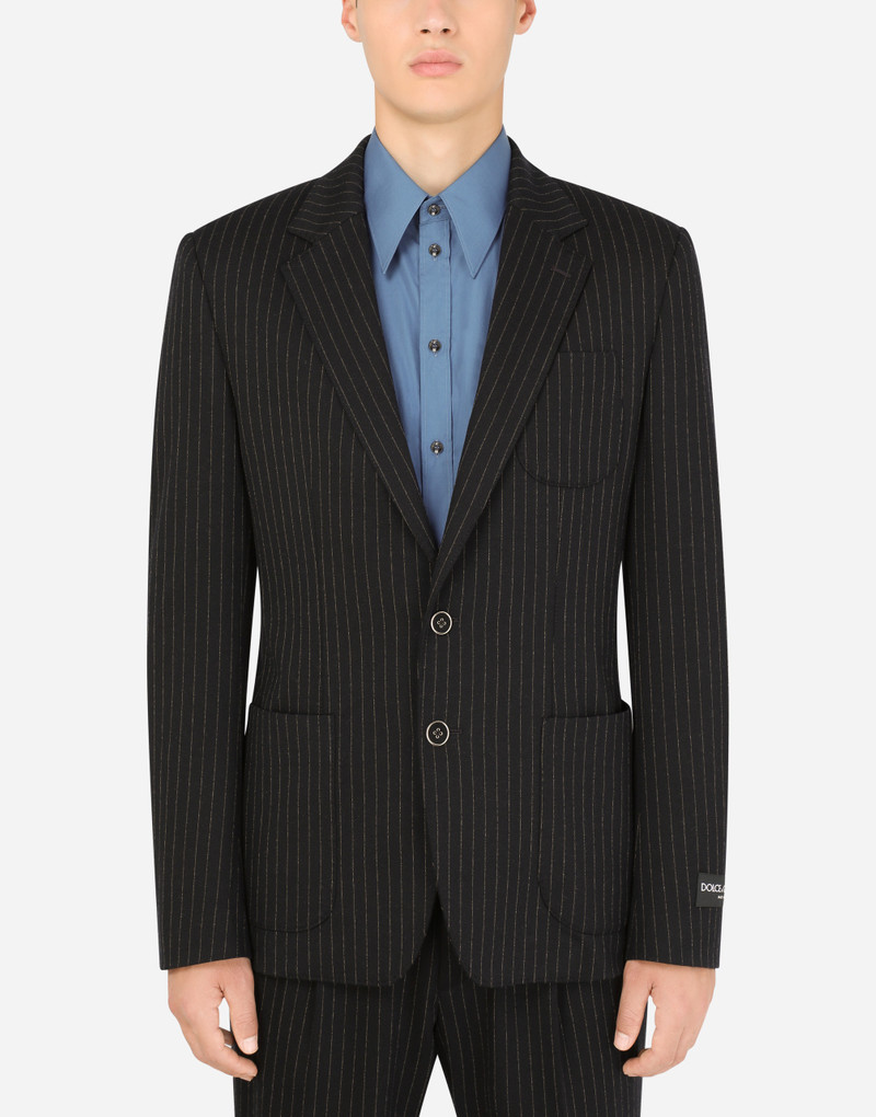 Dolce & Gabbana Pinstripe stretch jersey jacket outlook