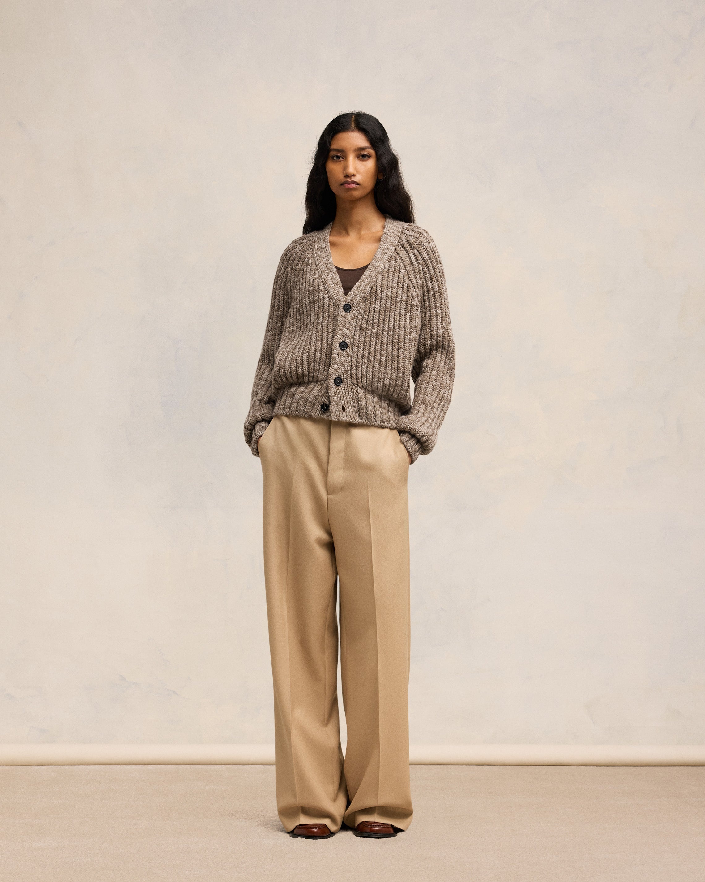 RIBBED CARDIGAN - 2