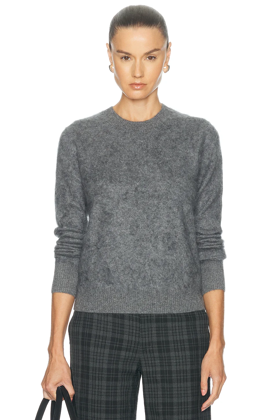 Mink Wash Cashmere Easy Crewneck Sweater - 1