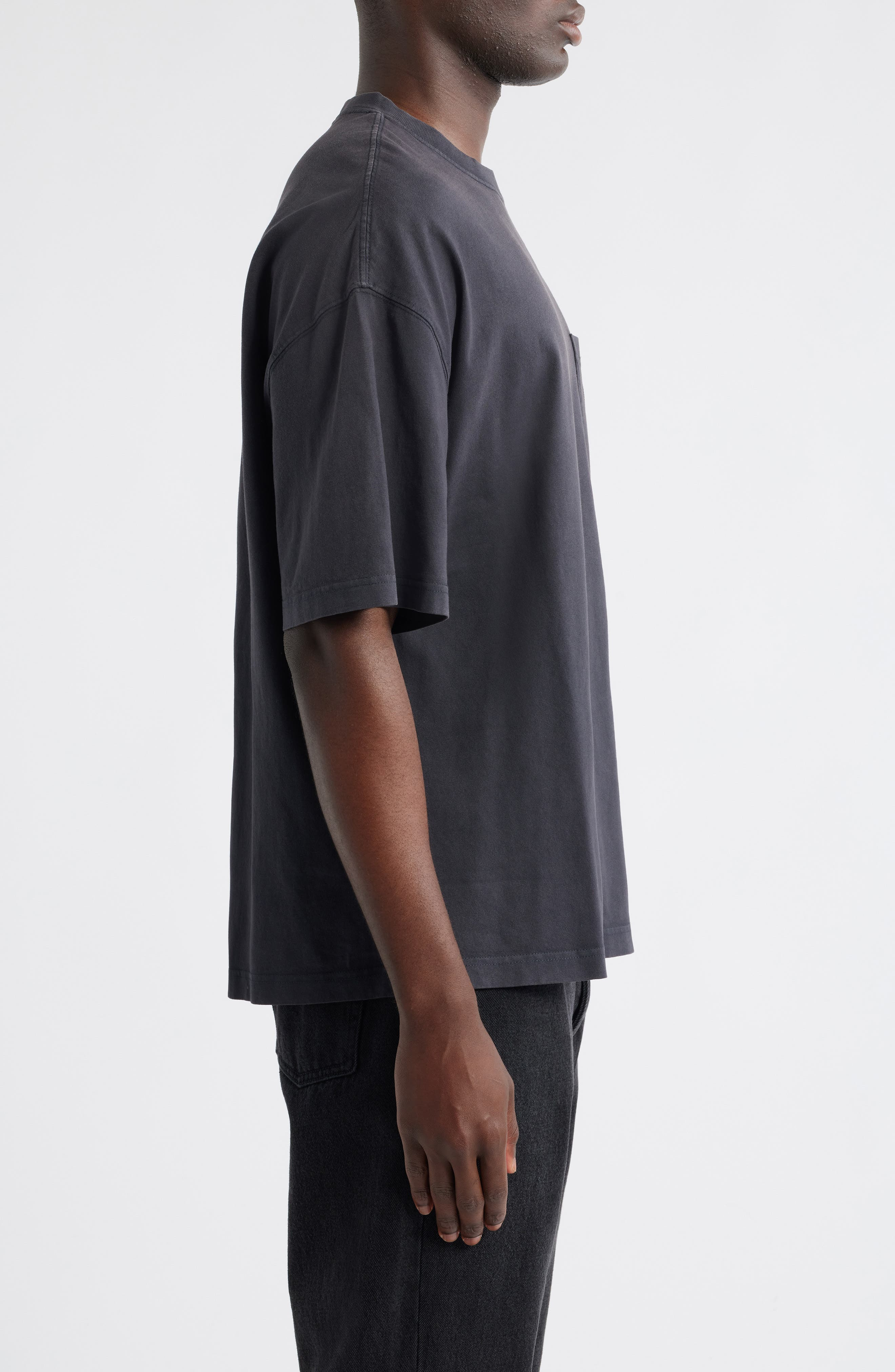Carhartt Work In Progress Hudson Pocket T-Shirt in Black (Chalk Wash) at Nordstrom - 3