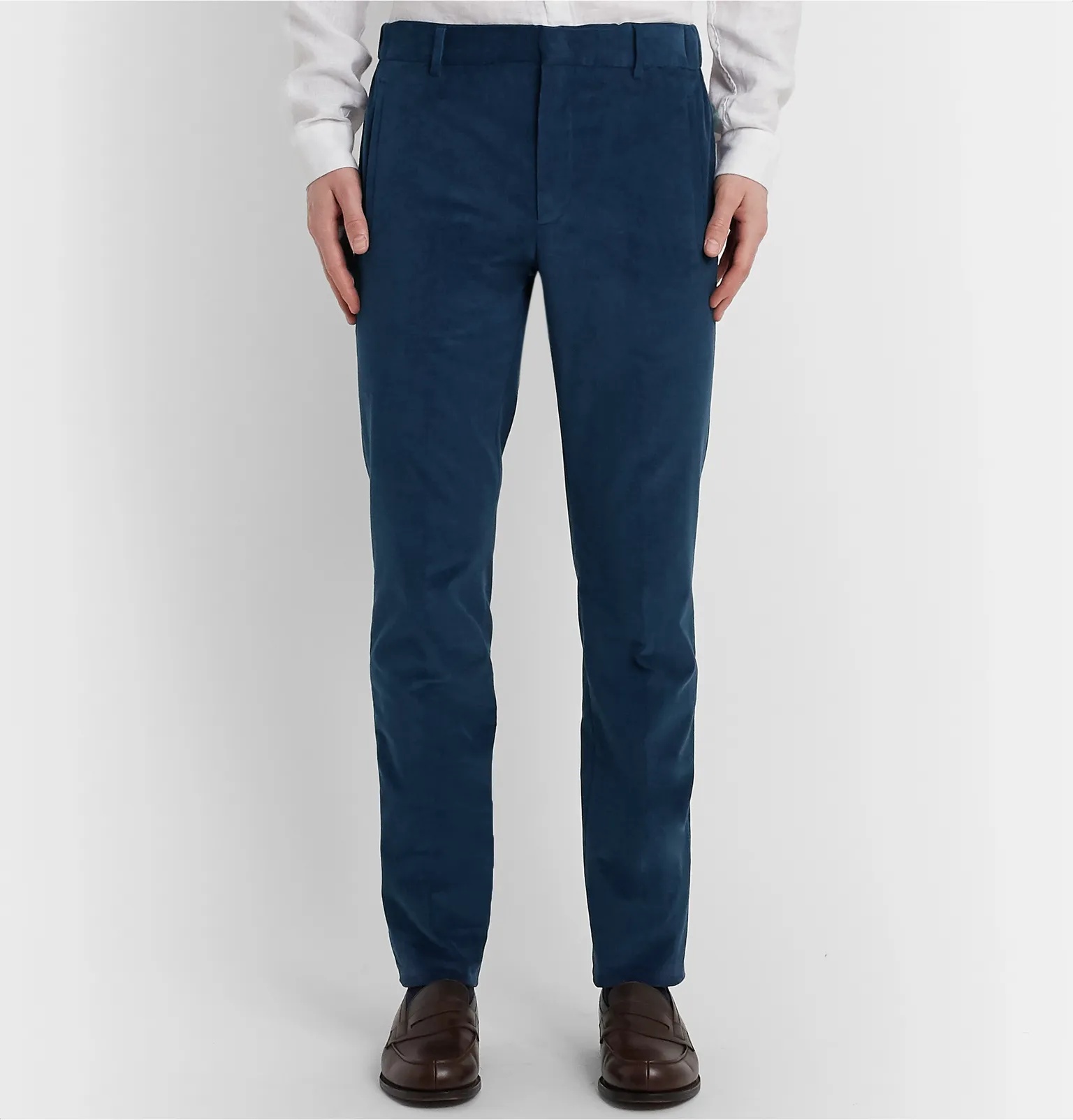 Tapered Cotton and Cashmere-Blend Corduroy Suit Trousers - 4