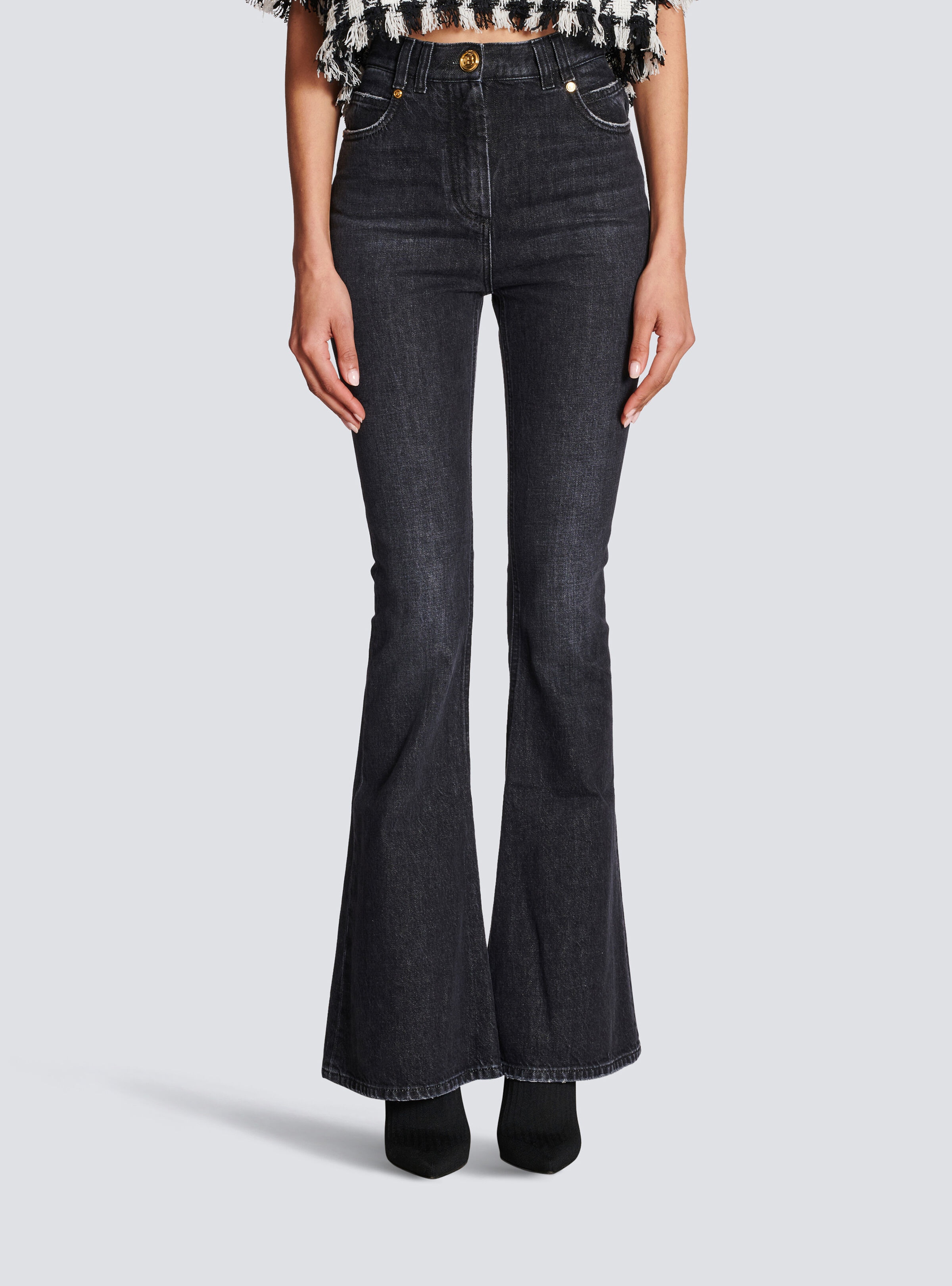 Eco-designed bootcut jeans - 3
