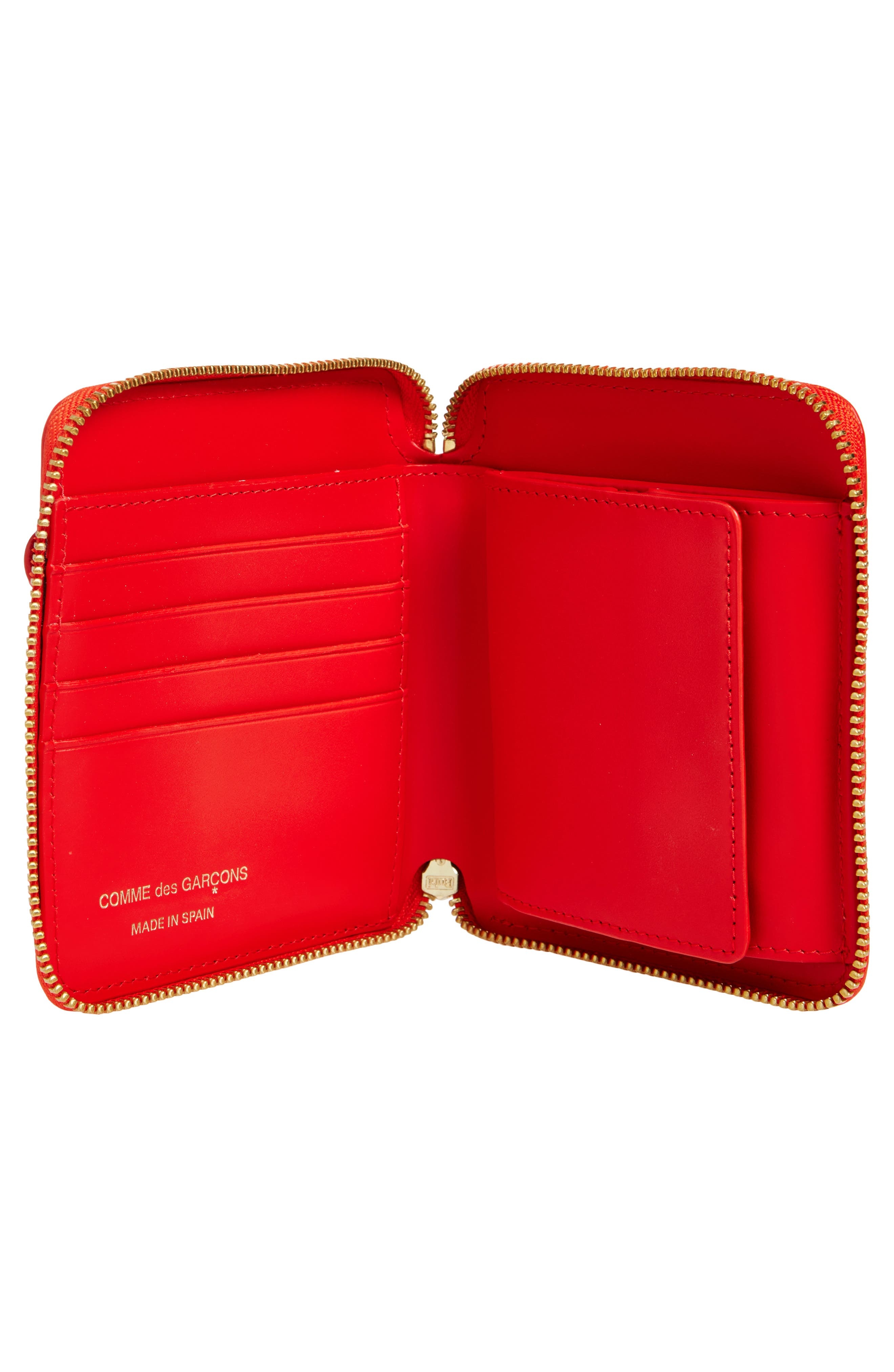 Comme des Garçons Wallets Big Bow Leather Zip Wallet in Red at Nordstrom - 2