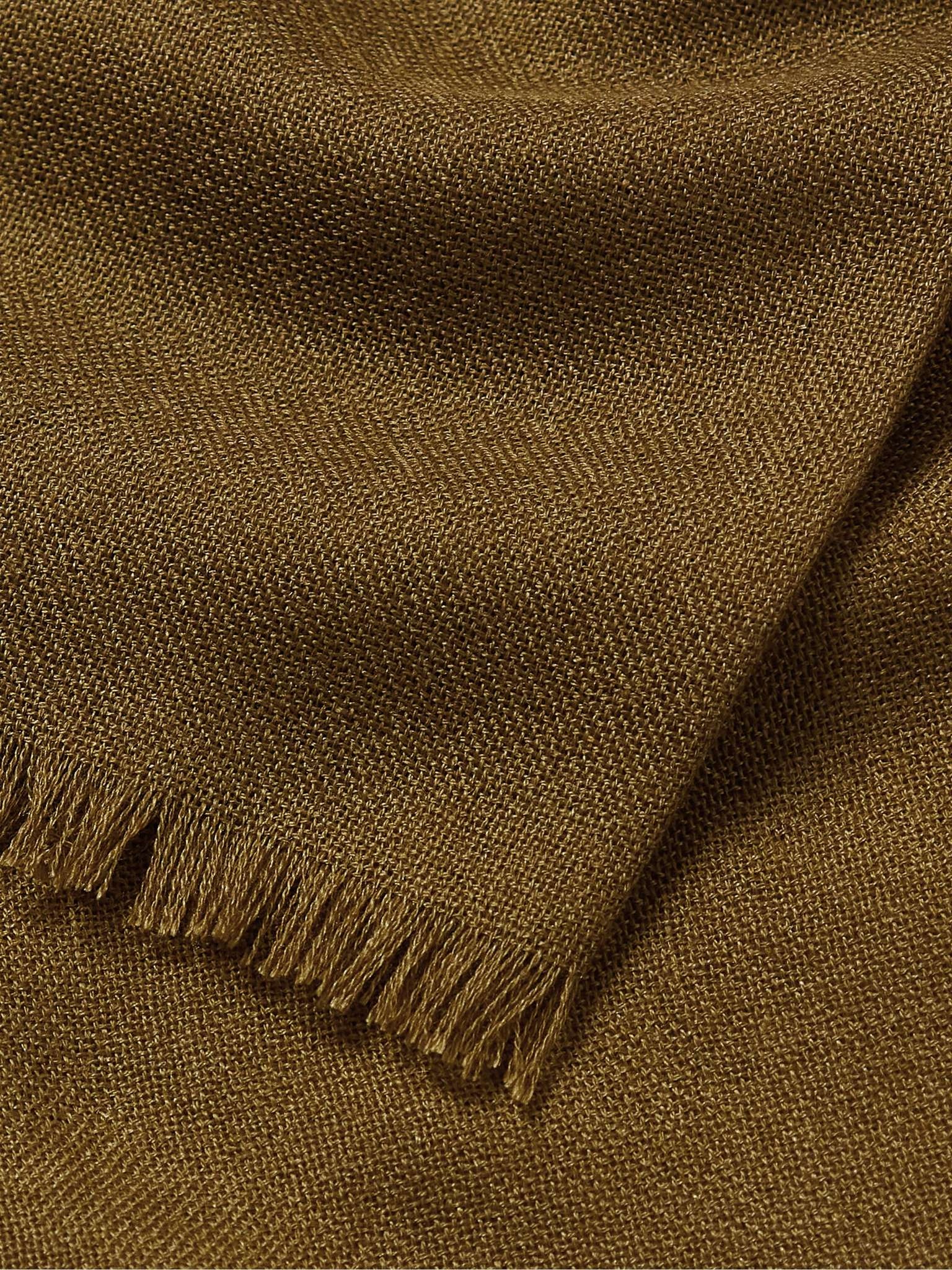 Fringed Cashmere and Silk-Blend Scarf - 3