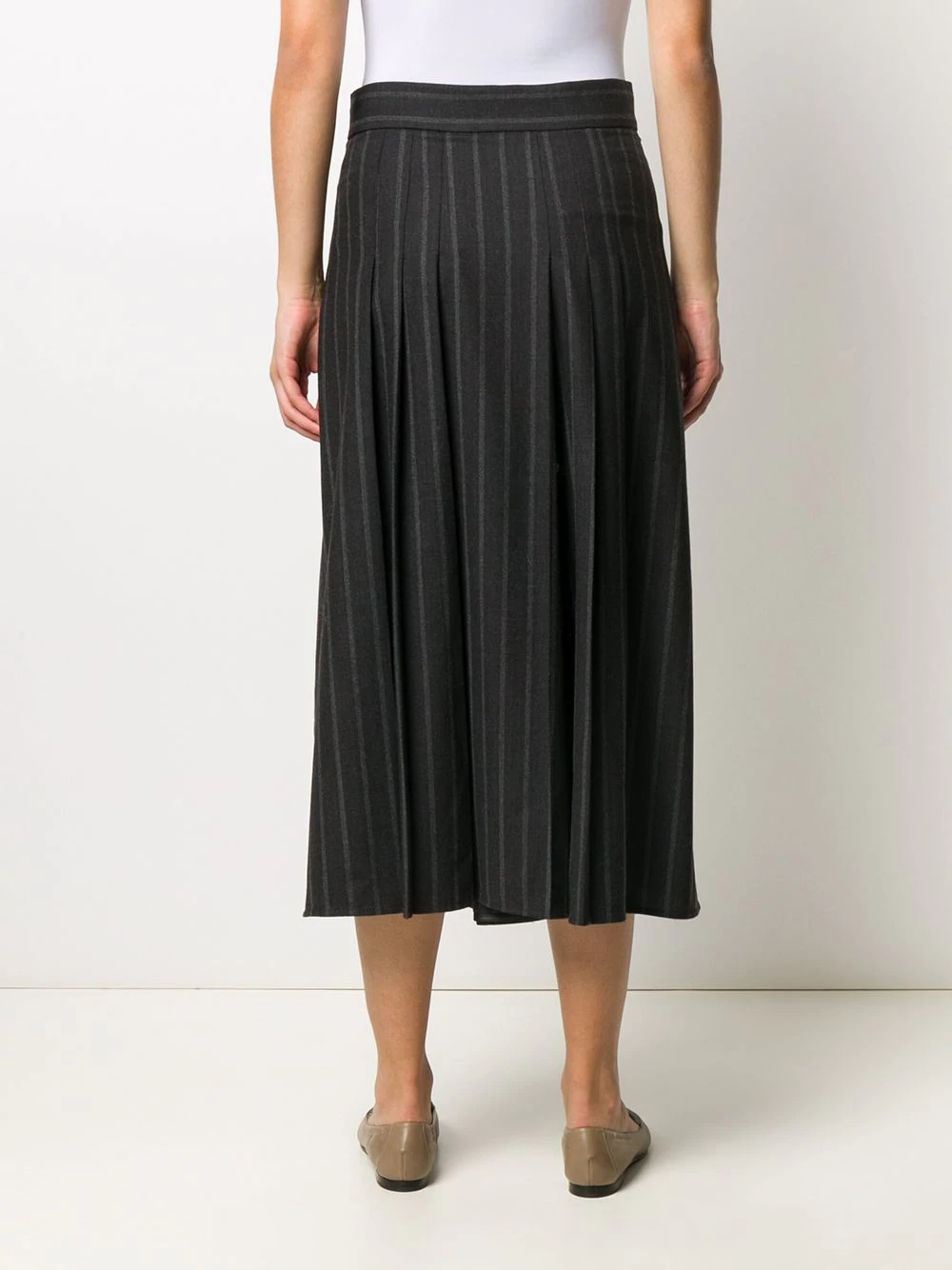 pleated high-waisted skirt - 4