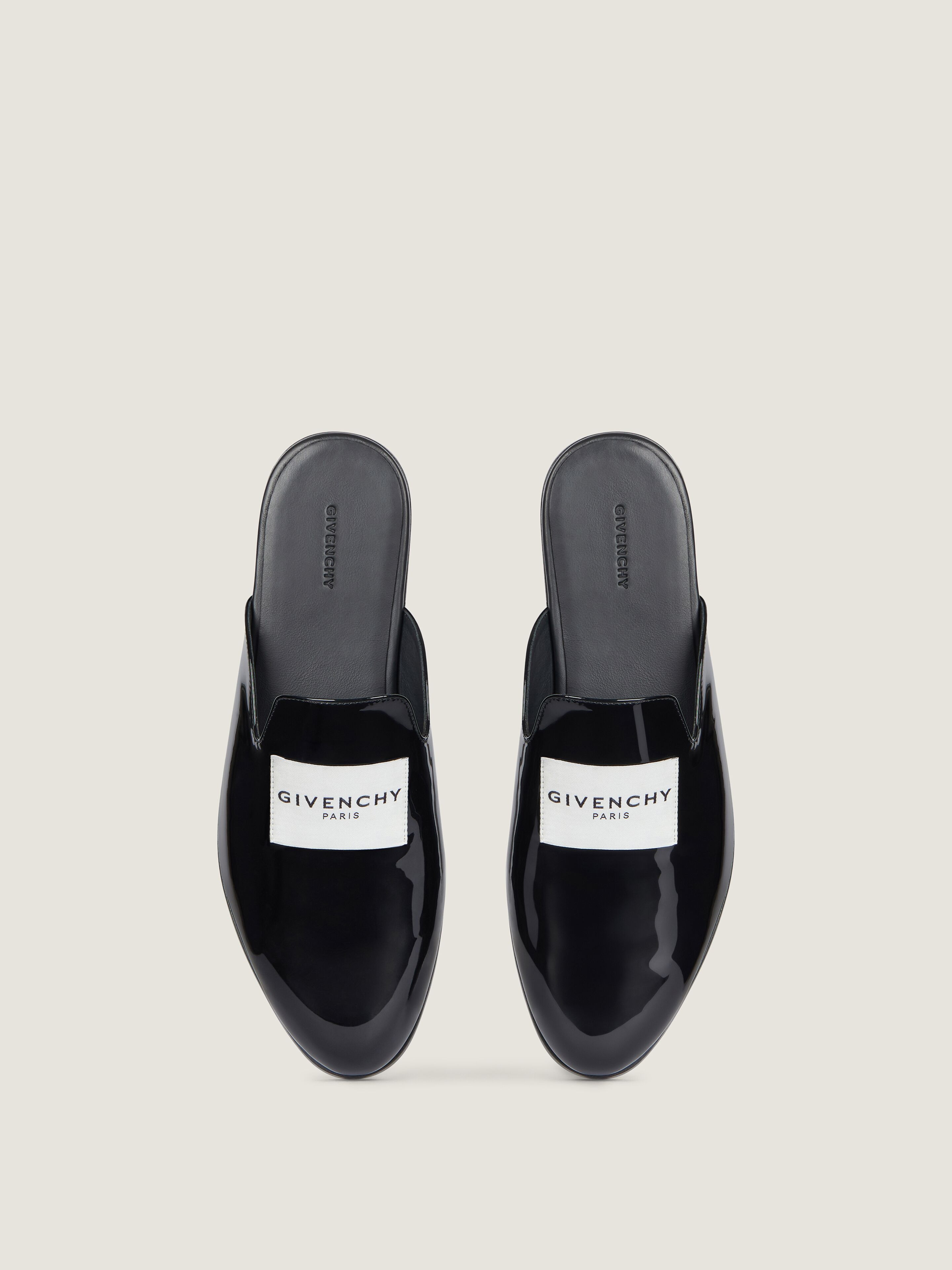 LABEL FLAT MULES IN PATENT LEATHER - 4
