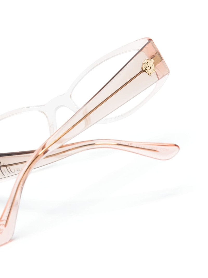 Medusa-motif rectangle-frame glasses 3