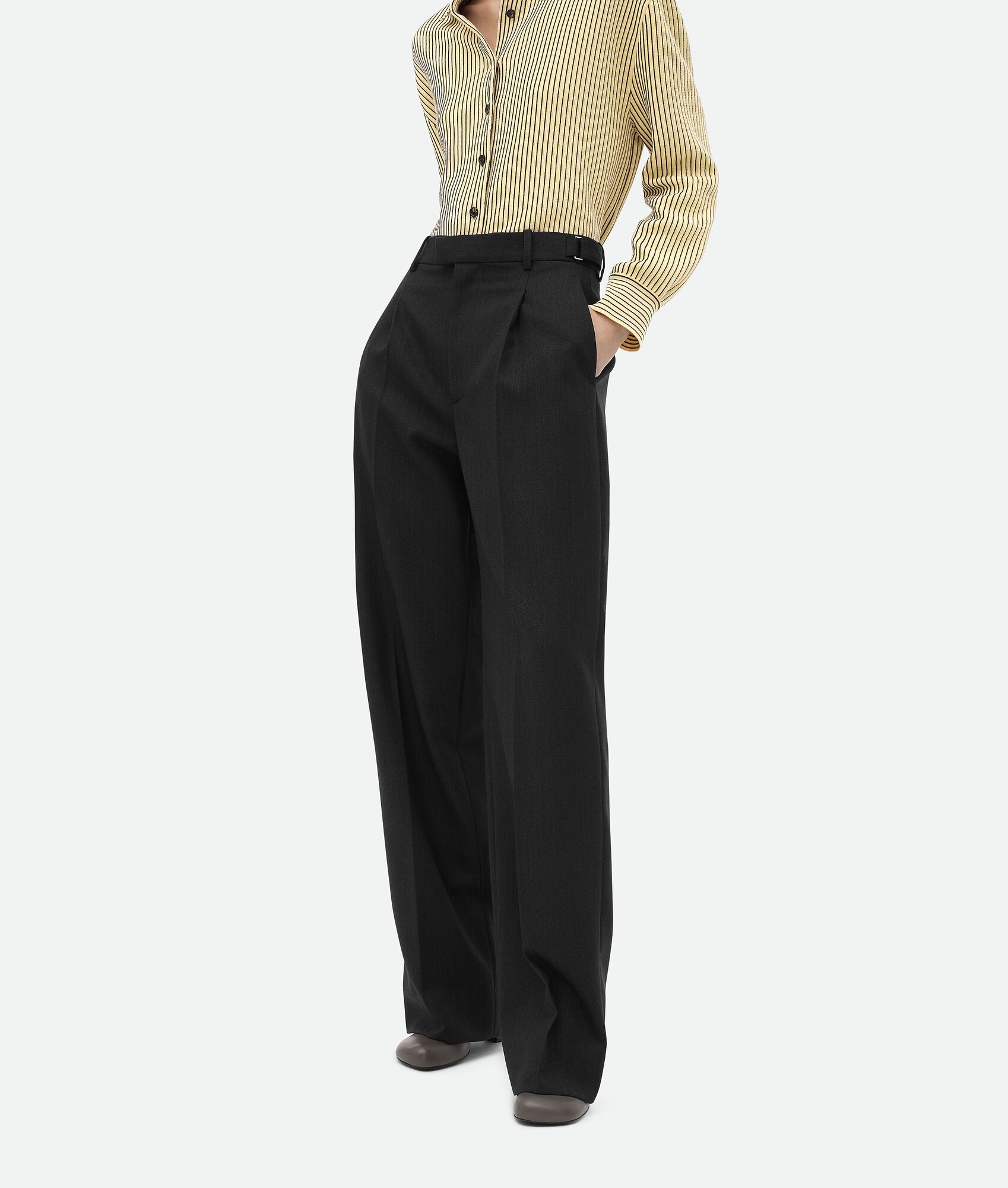 Striped Wool Trousers - 2