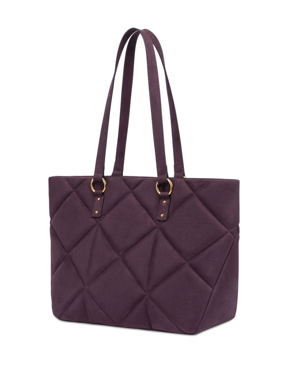 quilted logo tote bag - 2