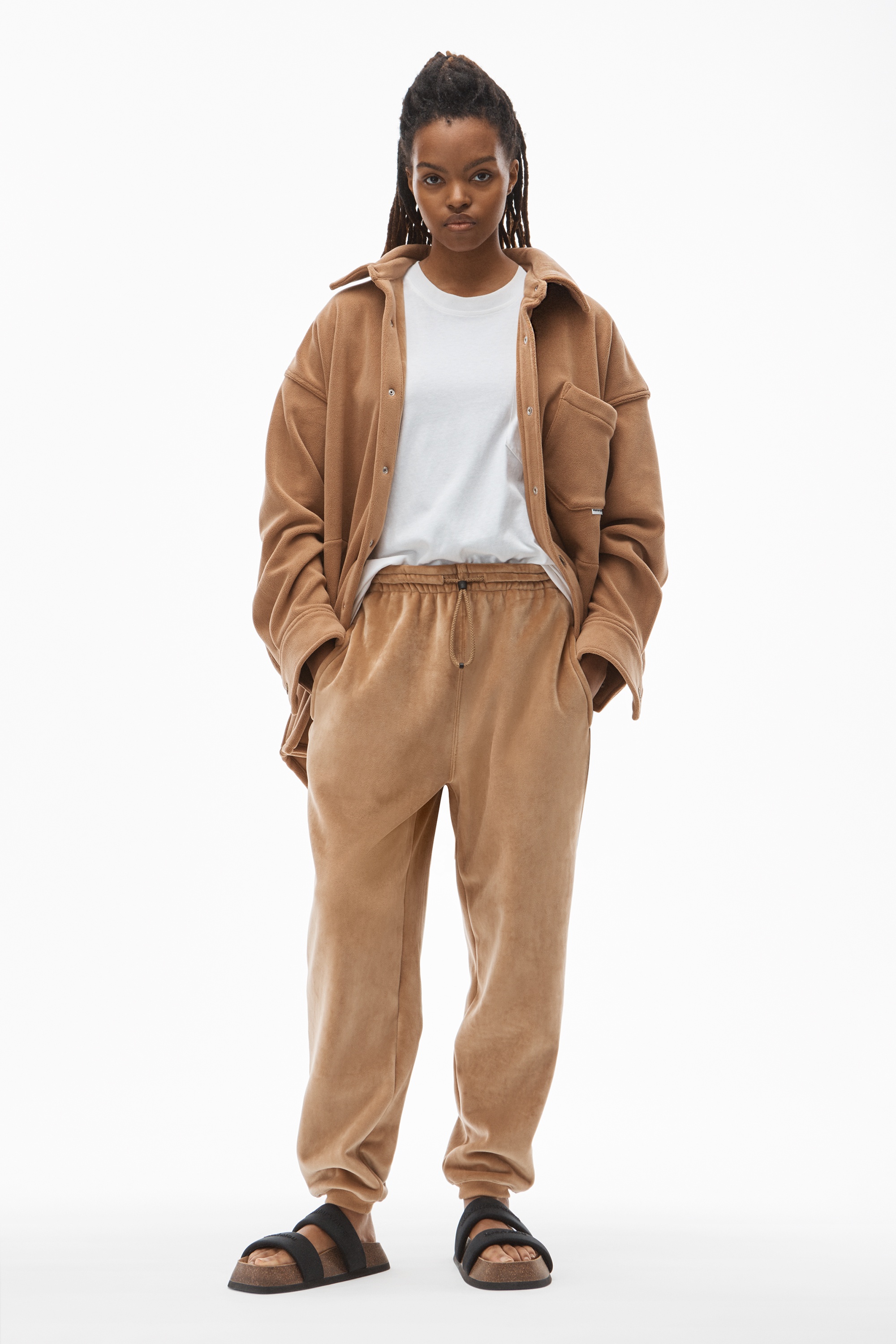 SWEATPANT IN BONDED VELOUR - 2