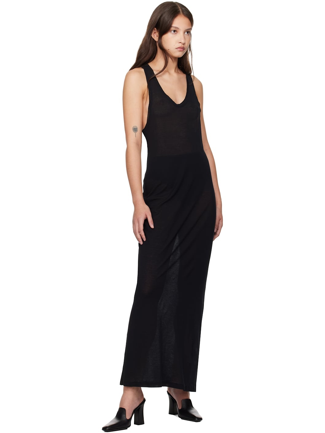 Black Ete Maxi Dress - 4