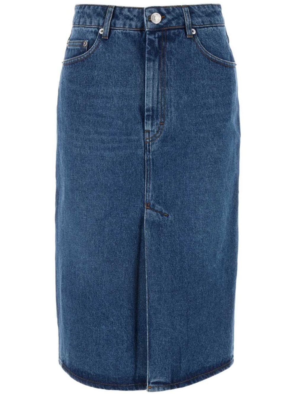 pencil denim skirt - 1