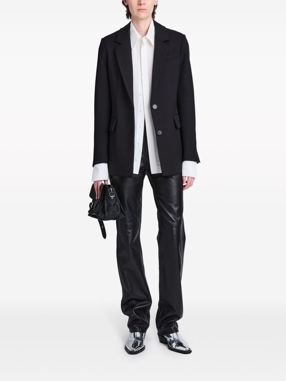 single-breasted tailored blazer - 2