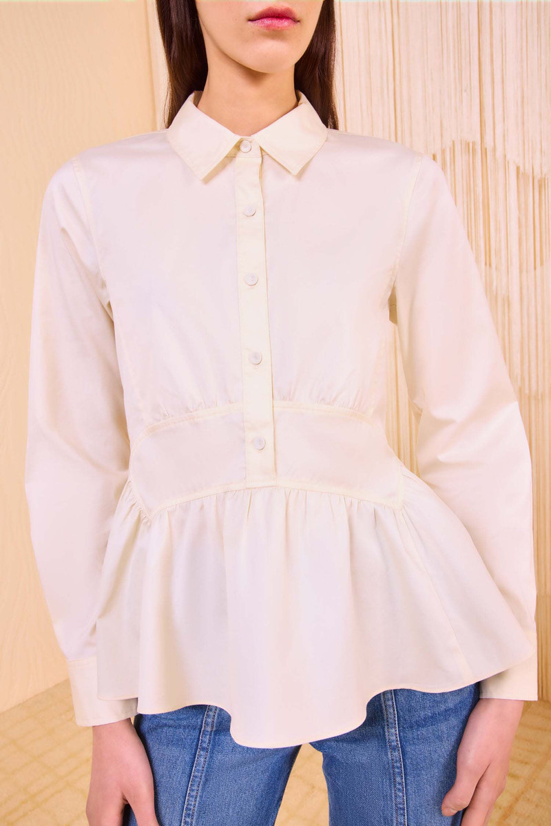 Juna Long Sleeve Peplum Blouse 3
