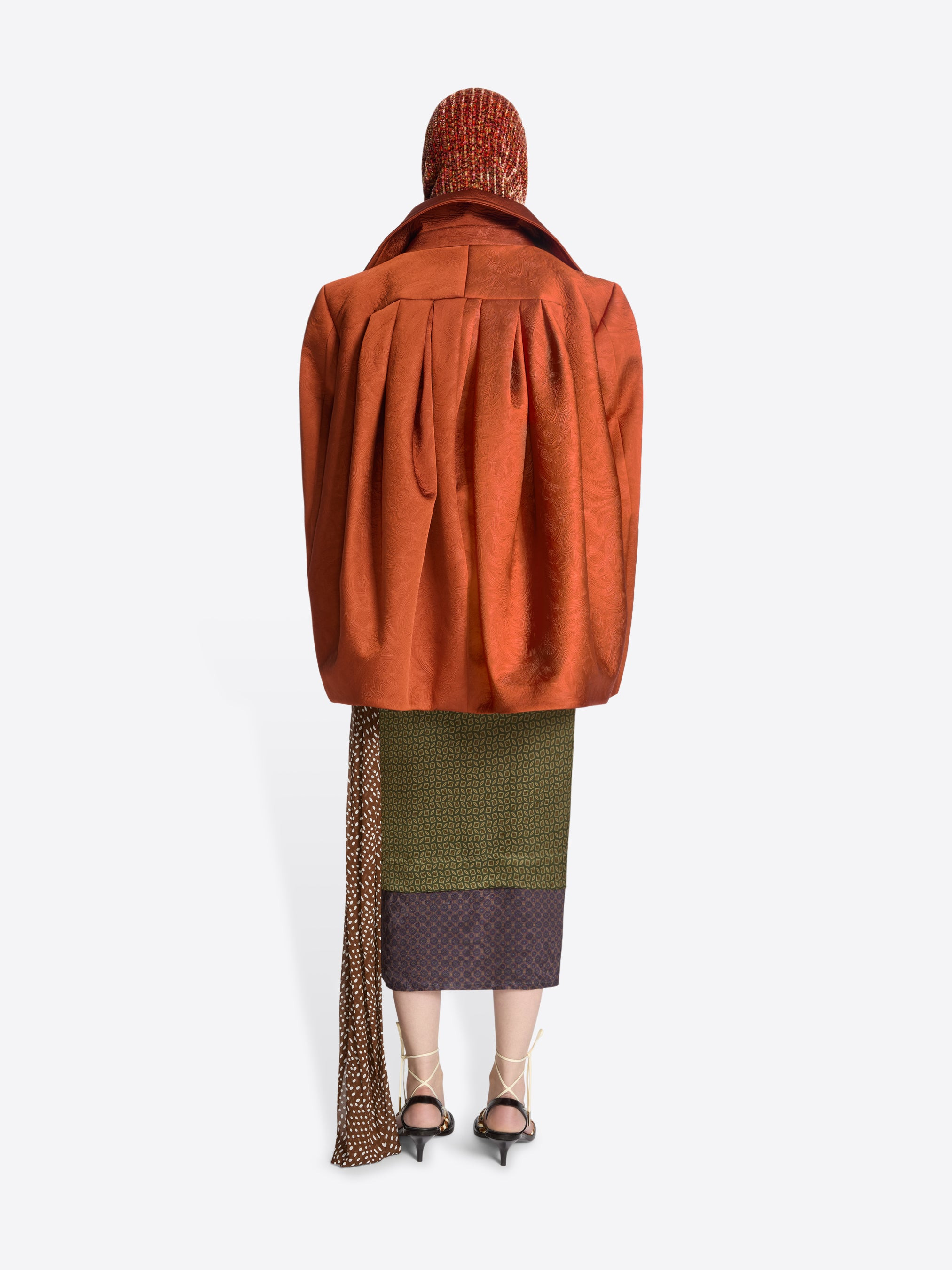 JACQUARD CABAN JACKET - 4