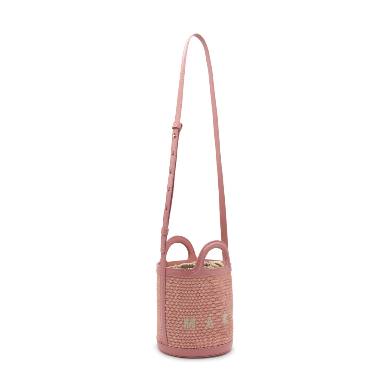 light pink tropicalia mini bucket bag - 2