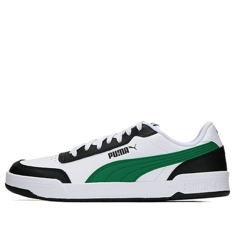 PUMA Caracal Wear-resistant Lightweight Low Tops Casual Skateboarding Shoes Unisex White Green 36986 - 1