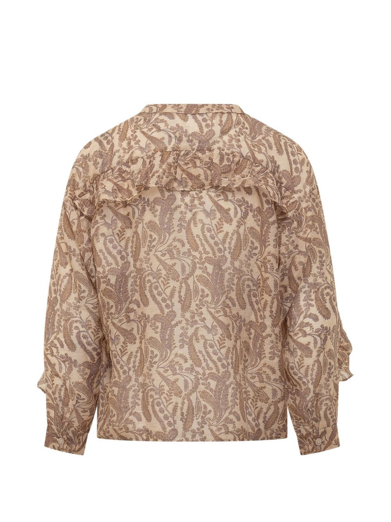 Tunella ruffled paisley shirt 1