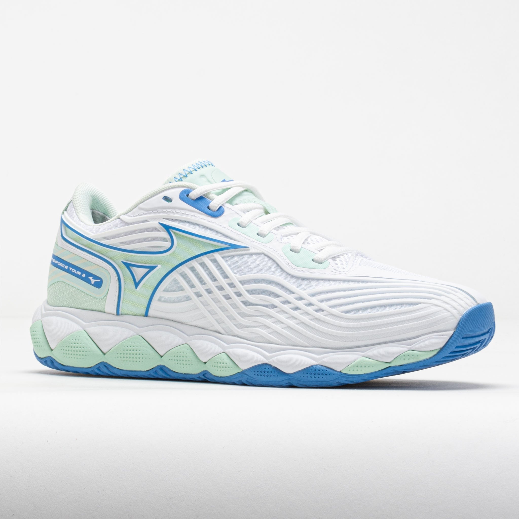 Mizuno Wave Enforce Tour 2 AC Women's White/Frontier Blue - 5