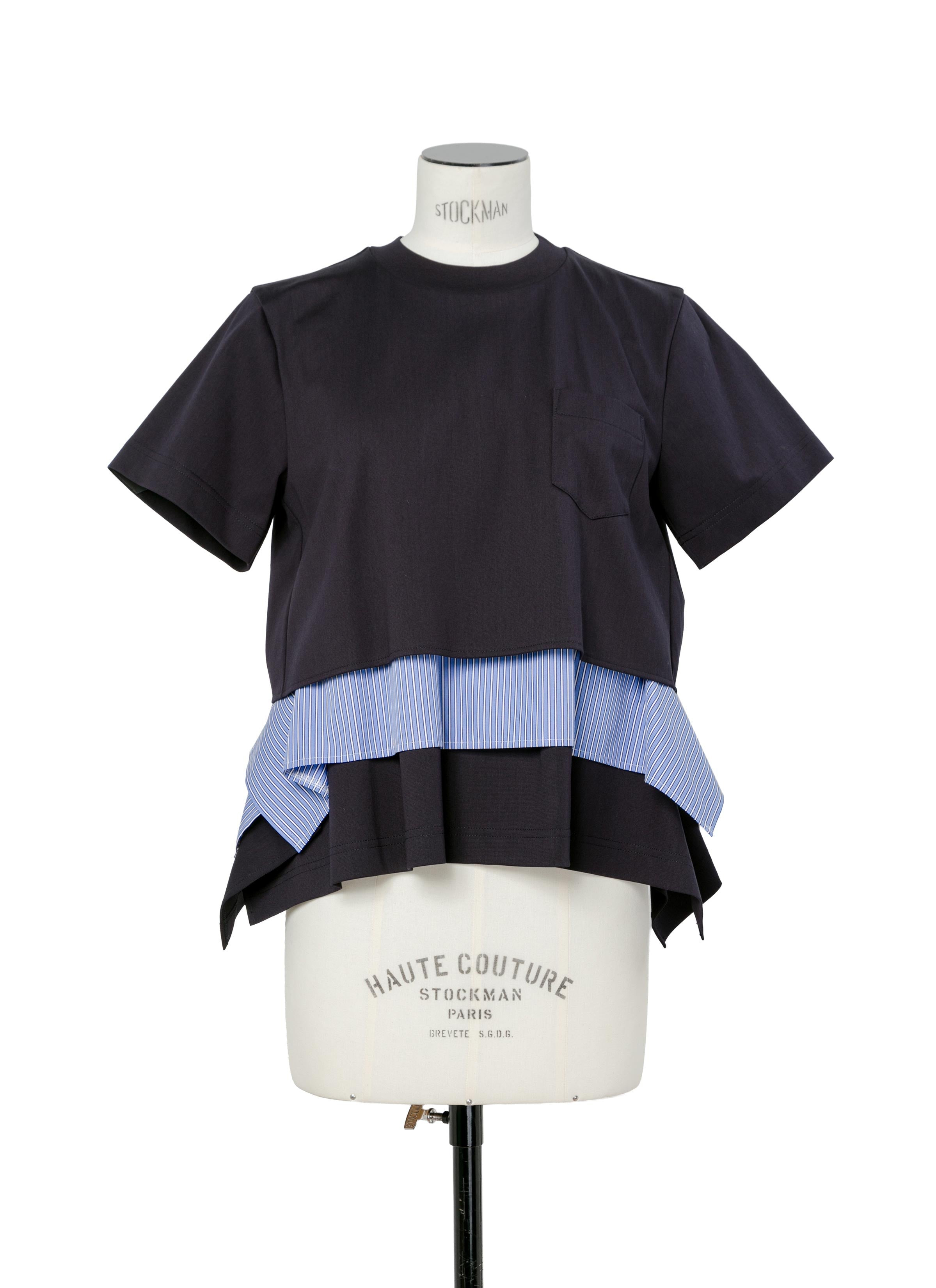 Poplin x Cotton Jersey T-Shirt - 2