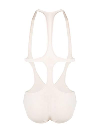 Rick Owens cut-out ribbed swimsuit outlook