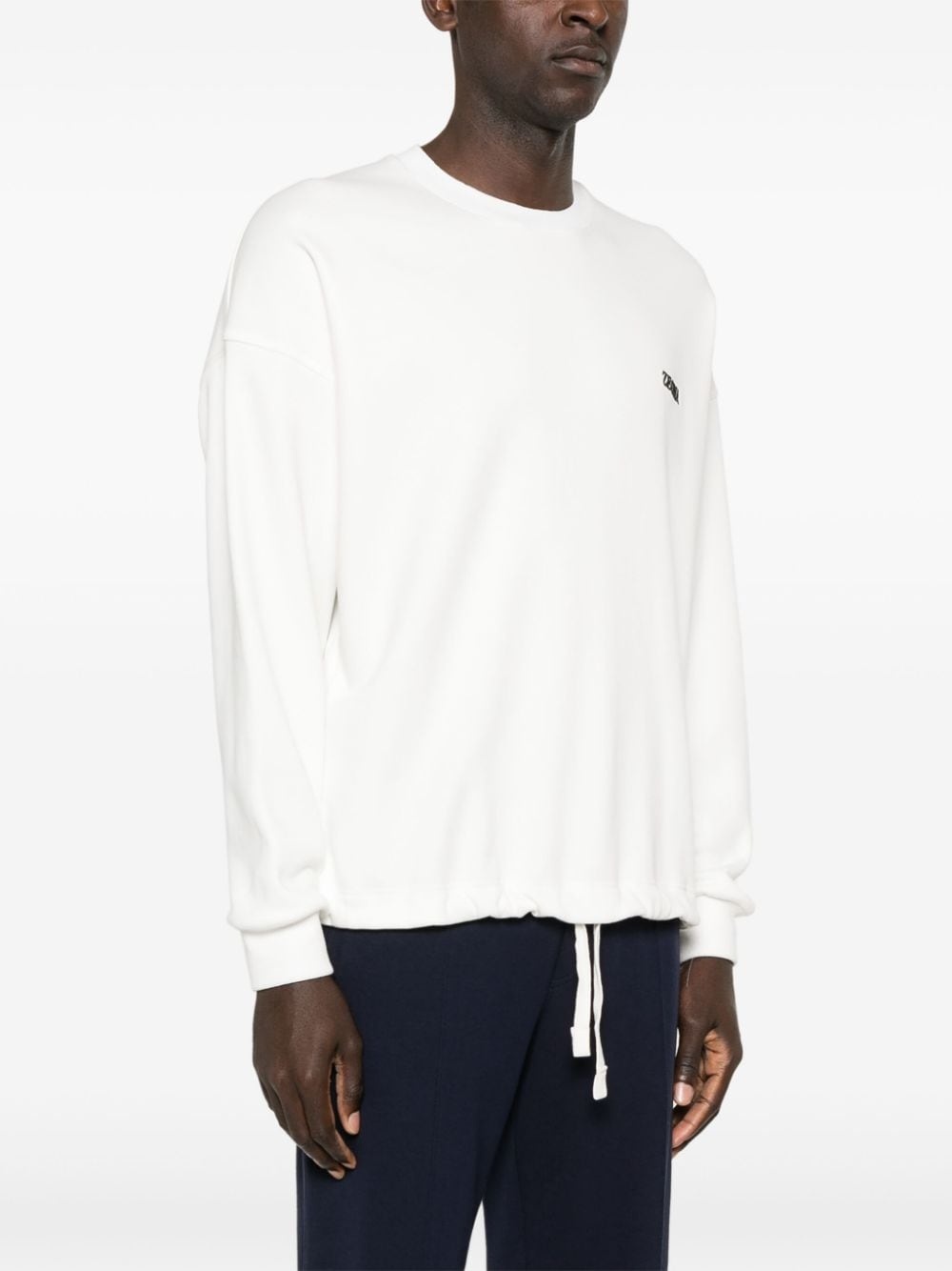 logo-embroidered sweatshirt - 3