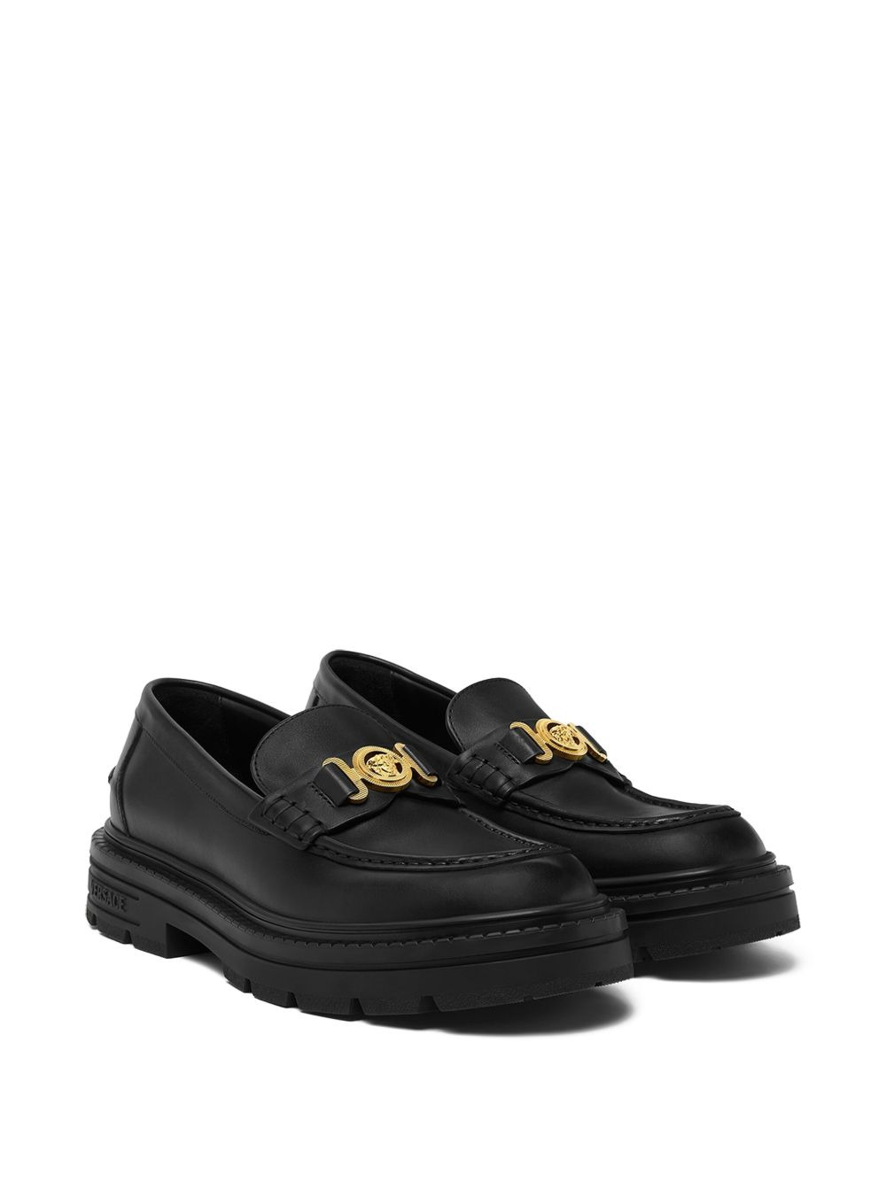 Medusa-plaque platform loafers - 2