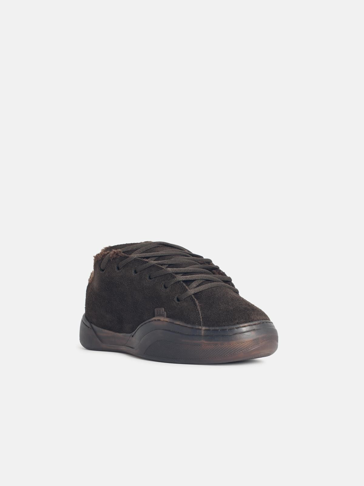 'VAMP' MUDDY LEATHER SNEAKERS - 2